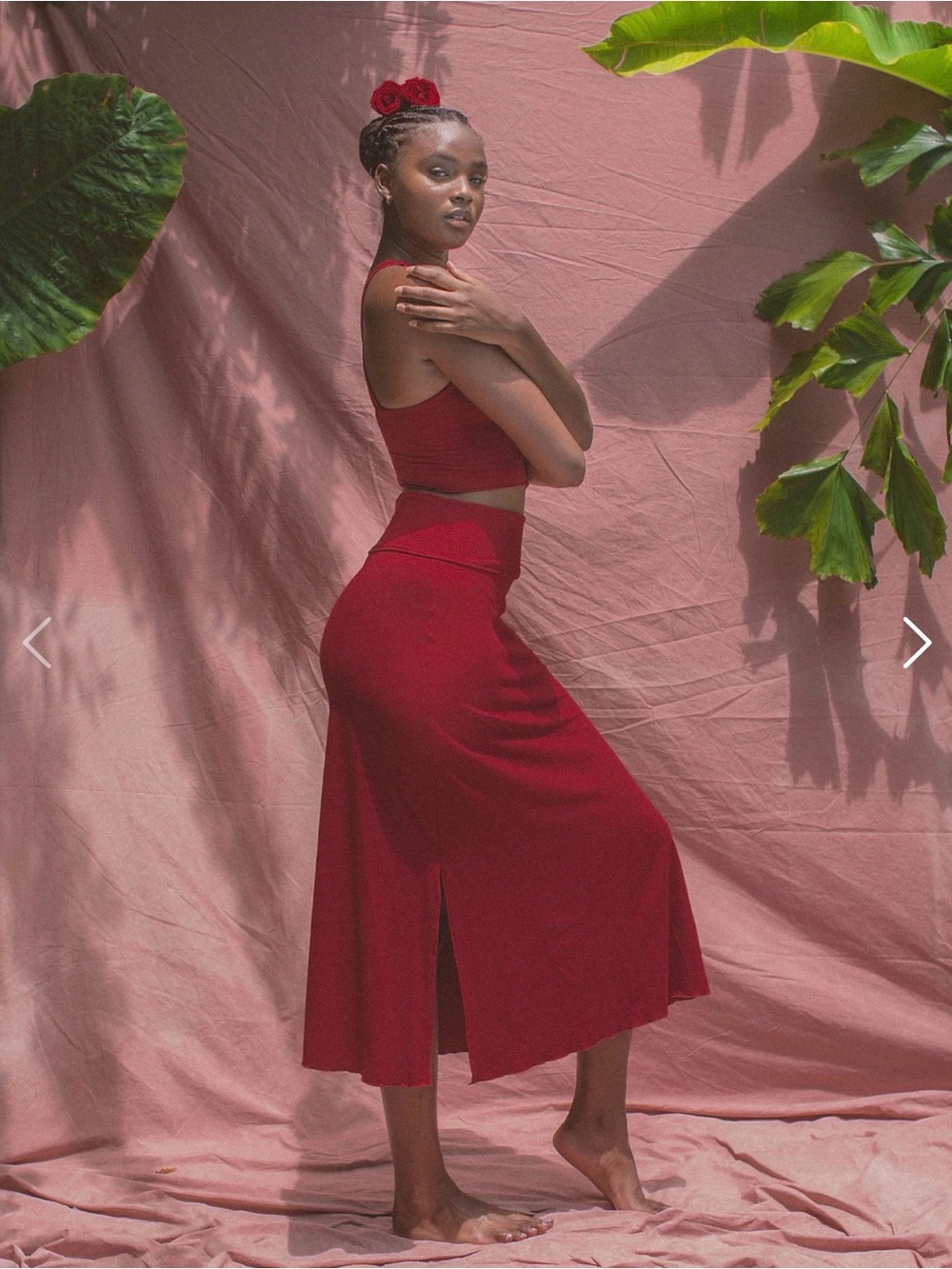 Indigo Luna- Angi Skirt- Dark Rose